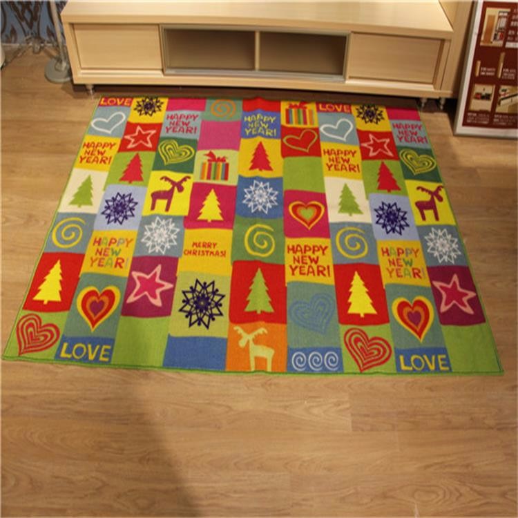 Fresh fruit design loop pile nylon door mat