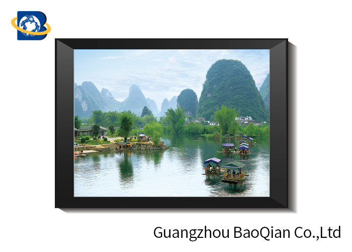 SGS 3D Lenticular Printing Black And White Landscape Pictures For Home Decorative Wall Art Framed
