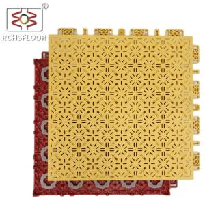 Quality Anti Slip Interlocking Outdoor Basketball Court Tiles 32% Shock Absorption wholesale