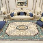 Retro Style European Polyester Fiber Living Room Floor Carpet Special Style