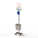 Sanitation Station Freestanding Poster Display Stand
