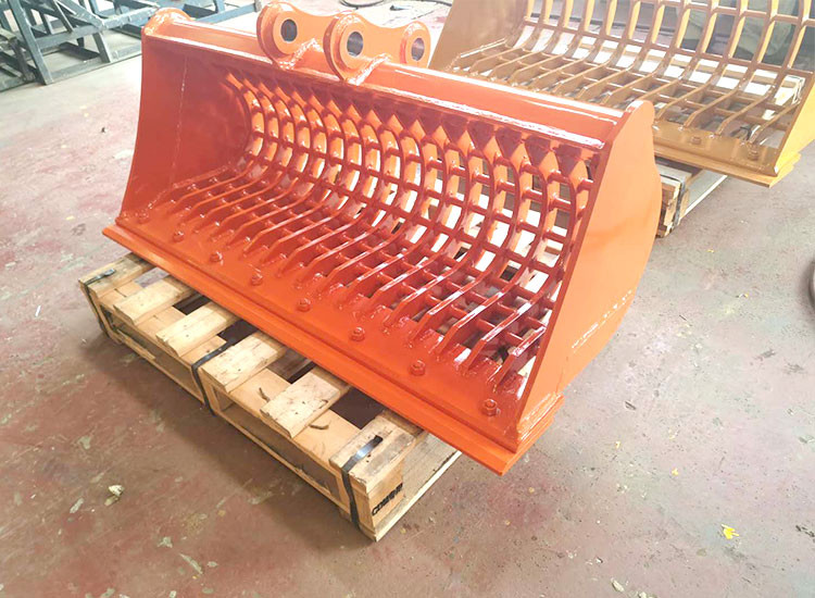 Multi Purpose 0.1m3 Excavator Skeleton Bucket Rock Removal