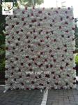 UVG summer outdoor ivory artificial flower wall wedding backdrop for stage