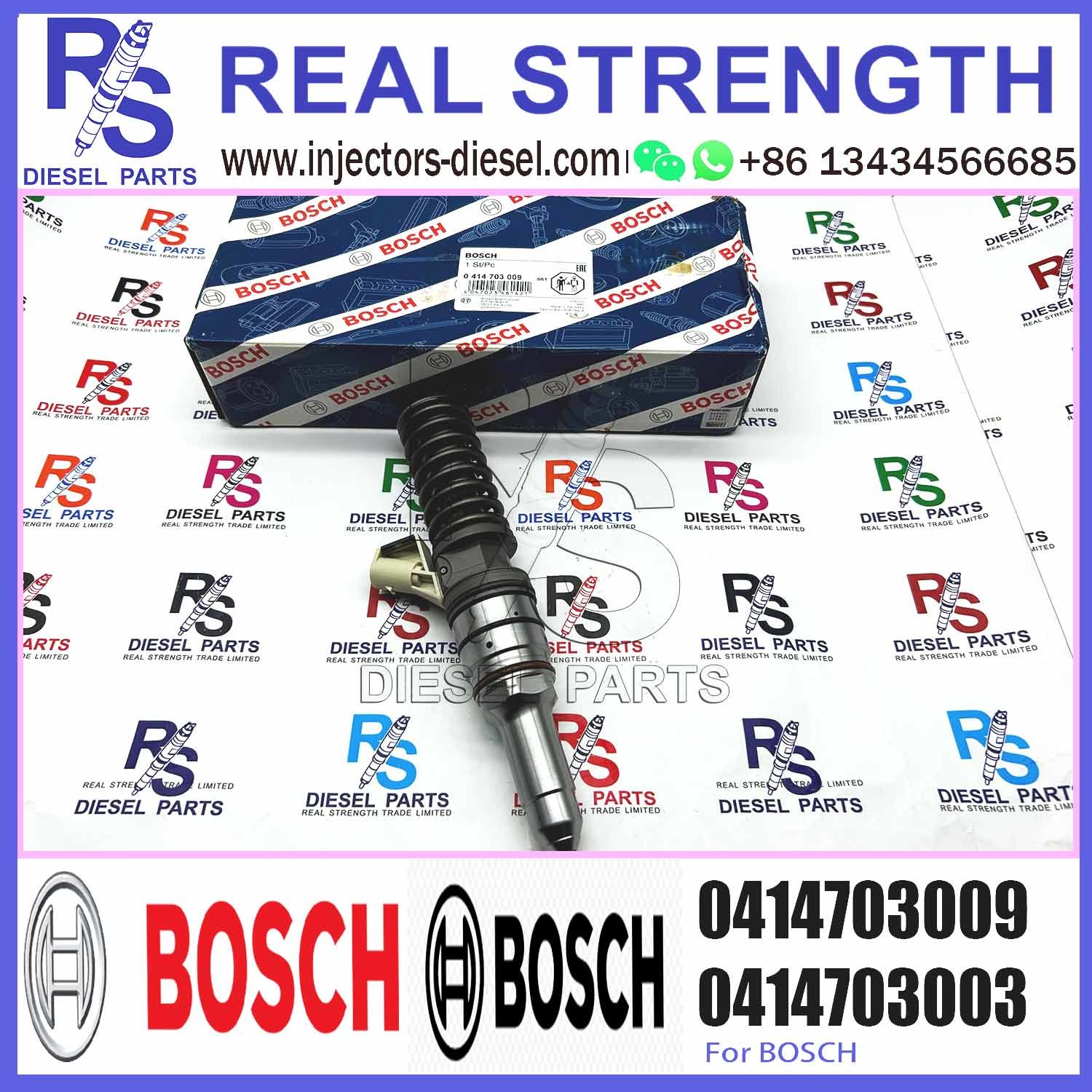 Diesel Injector 0414703008 0414703009 504082373 504132378 0986441025 For Iveco