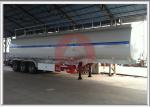 45CBM Tank Capacity Fuel Tank Trailer 3 Axle Square Round Shape Durable