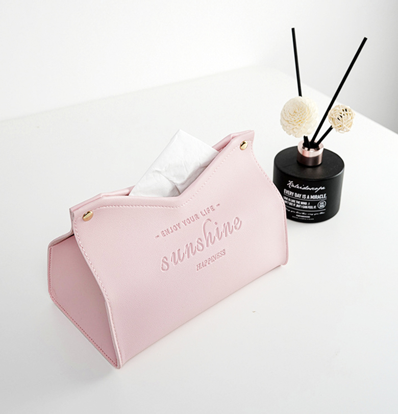 Rectangular Plastic Tissue Box Cover for Luxury Nordic Restaurant in Desktop Space