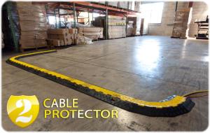 Quality 1000 * 250 * 50mm 2 Channel Cable Protector Ramp Heavy Duty For Outdoor Event wholesale