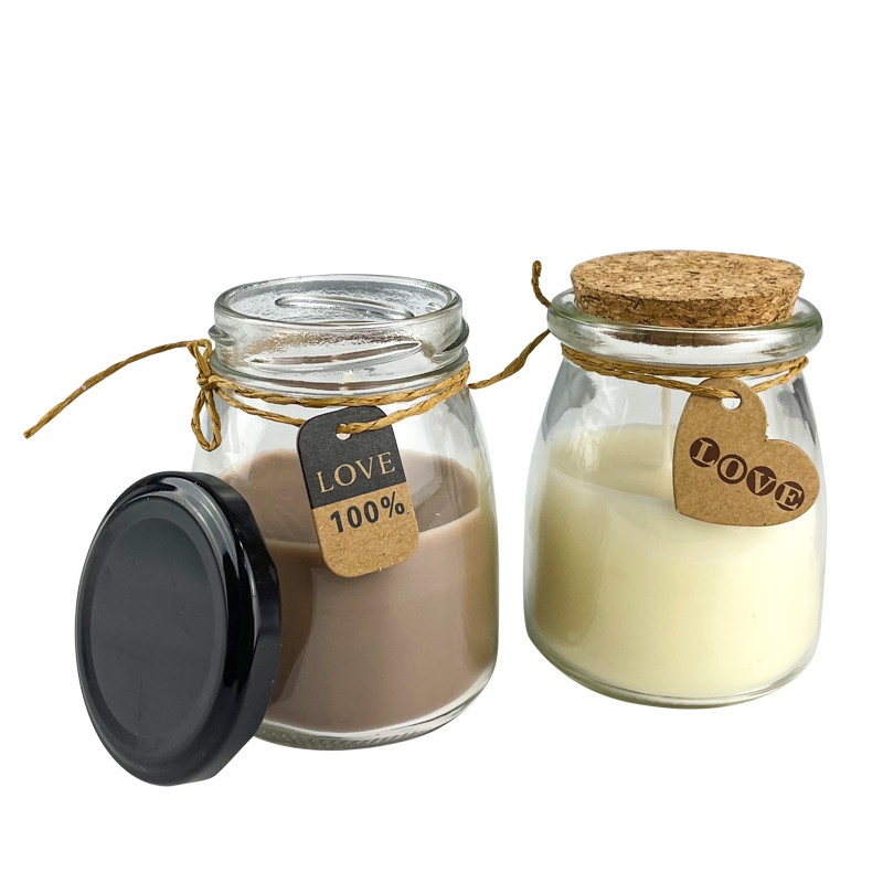Luxury Amber Glass Jar 7x9cm Soy Wax Scented Candle