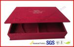 Luxury Silk Gift Packaging Boxes Customized Silver Hot Stamping Logo