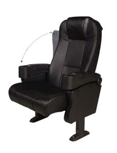 Quality Quiet Design Commercial Theater Seating Black Color ≥1100 Minimum Row Distance wholesale