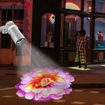 60W Color Changing LED Projector Lamp Custom Logo Indoor Outdoor Advertising