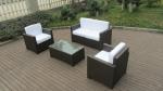 4pcs KD garden cane sofa