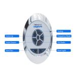 Radio Speaker Steam Bath Equipment Oval Polishing Mirror Effect Control Panel