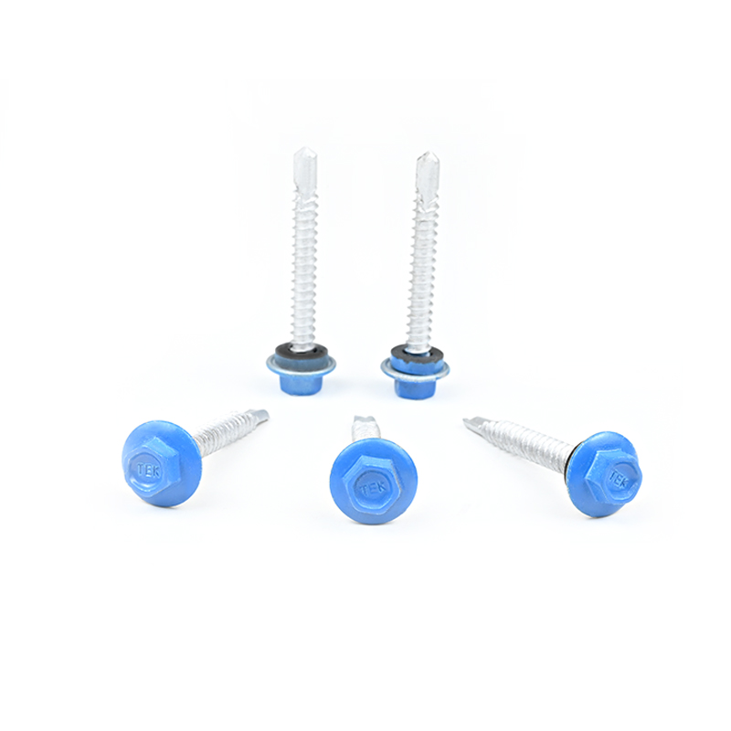 Building Envelope System Fluorocarbon Baking 5.5x45 Stainless Steel Flange Teks Roof Screw