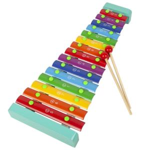 Quality Kids Wooden Xylophone 15 Tones Knock Piano Educational With 2 Mallets wholesale