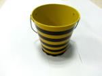 CMYK Printing Metal Tin Bucket , Gift Metal Basket 4.3 X 4.3"