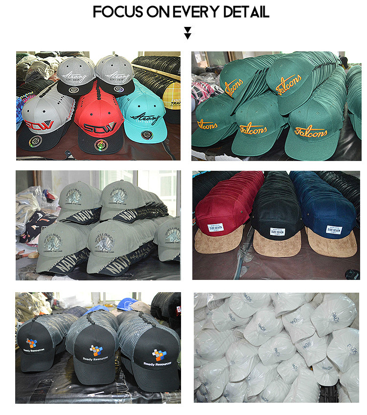 Custom 6 Panel Richardson 112 Plain Blank Black Trucker Cap