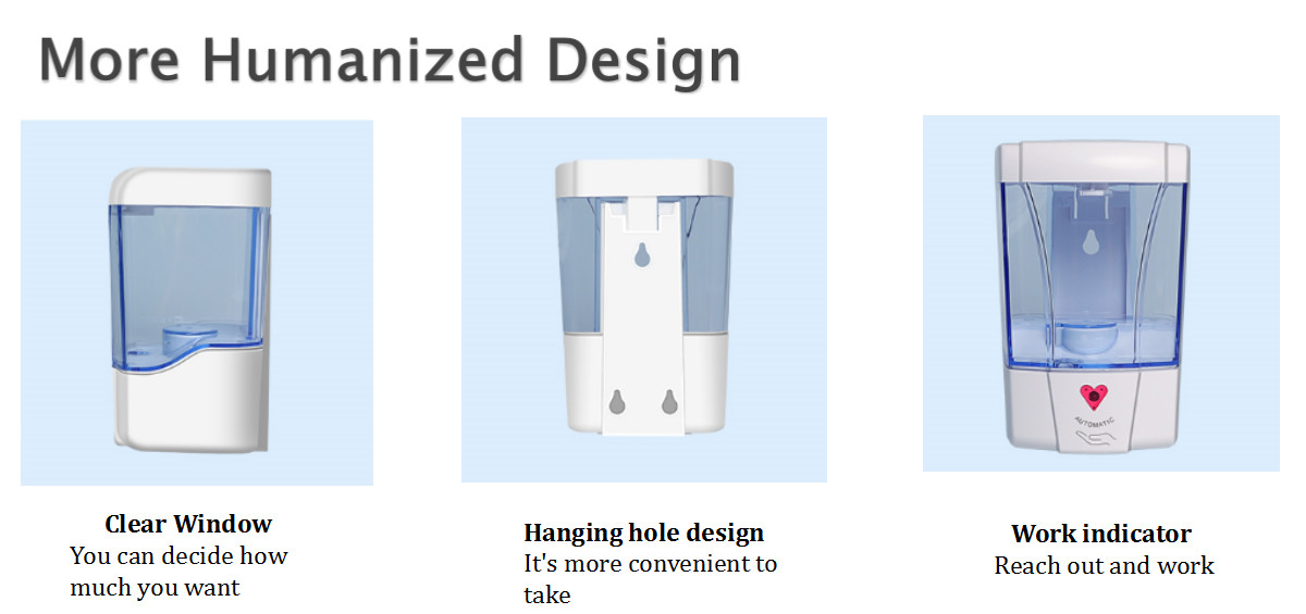 Refillable Automatic Liquid Soap Dispenser For Bathroom
