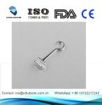 Class I Instrument Silver Orthodontic Accessories Crimpable Hook Implant