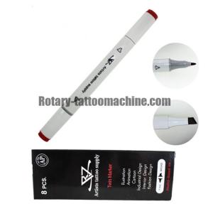 Quality Waterproof Disposable Tattoo Stencils Double Headed Skin Tattoo Marker Pen wholesale