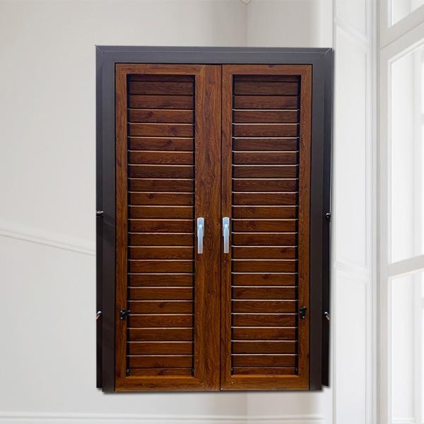 Crank Control Aluminium Louvre Windows European Design External Louvres For