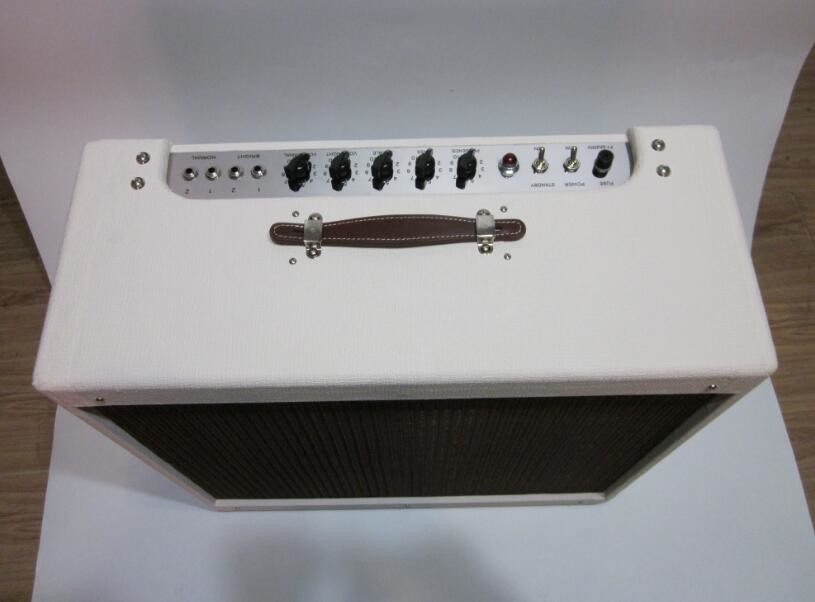 Custom Grand Twin Style Bassman AMP Model 5e8 Tweed Amplifier Combo 40W Volume Treble Bass Presence Controls