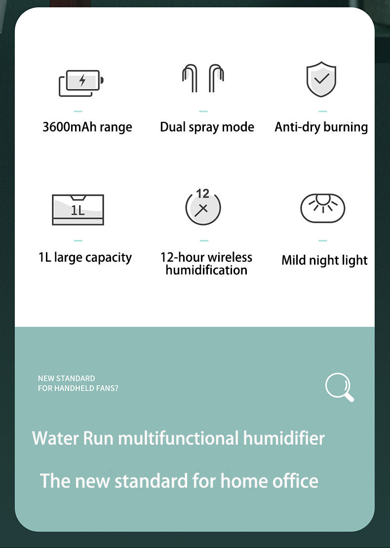 Amazon hot double spray large capacity humidifier cold mist humidifier air diffuser portable desktop wireless humidifier