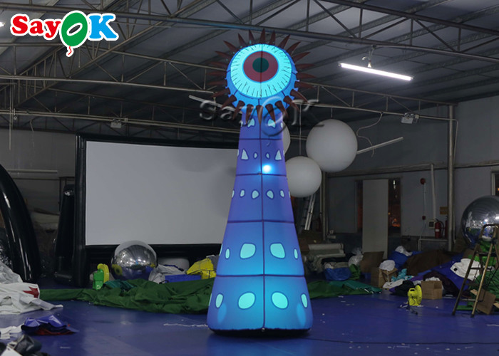 190T 4m Inflatable Lighting Decoration LED Eyes Flower