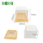 Square Single Plastic Hinged Cupcake Containers Disposable Food Grade