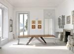 Solid Wood Top Commercial Dining Table Rectangular Shaped Environmentally