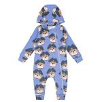 Toddler Jumpsuits Clothes custom print organic bamboo cotton newborn hooded