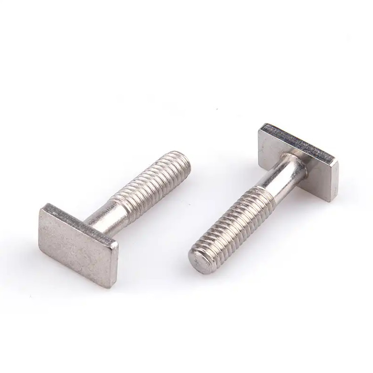 Full Thread SS2205 2507 Square Head T Bolt DIN933 M6 M8 M10 Plain Super duplex SS Bolts