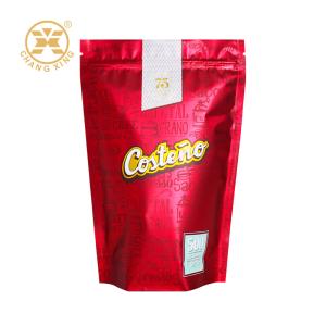 Quality Aluminum Foil Stand Up Pouch Coffee Bean Tea Bag Food Packaging Bag Self-Standing Packing Bag wholesale
