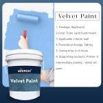 High Adhesion Velvet Art Paint for Existing Finishes Anti-Crack Interior Wall