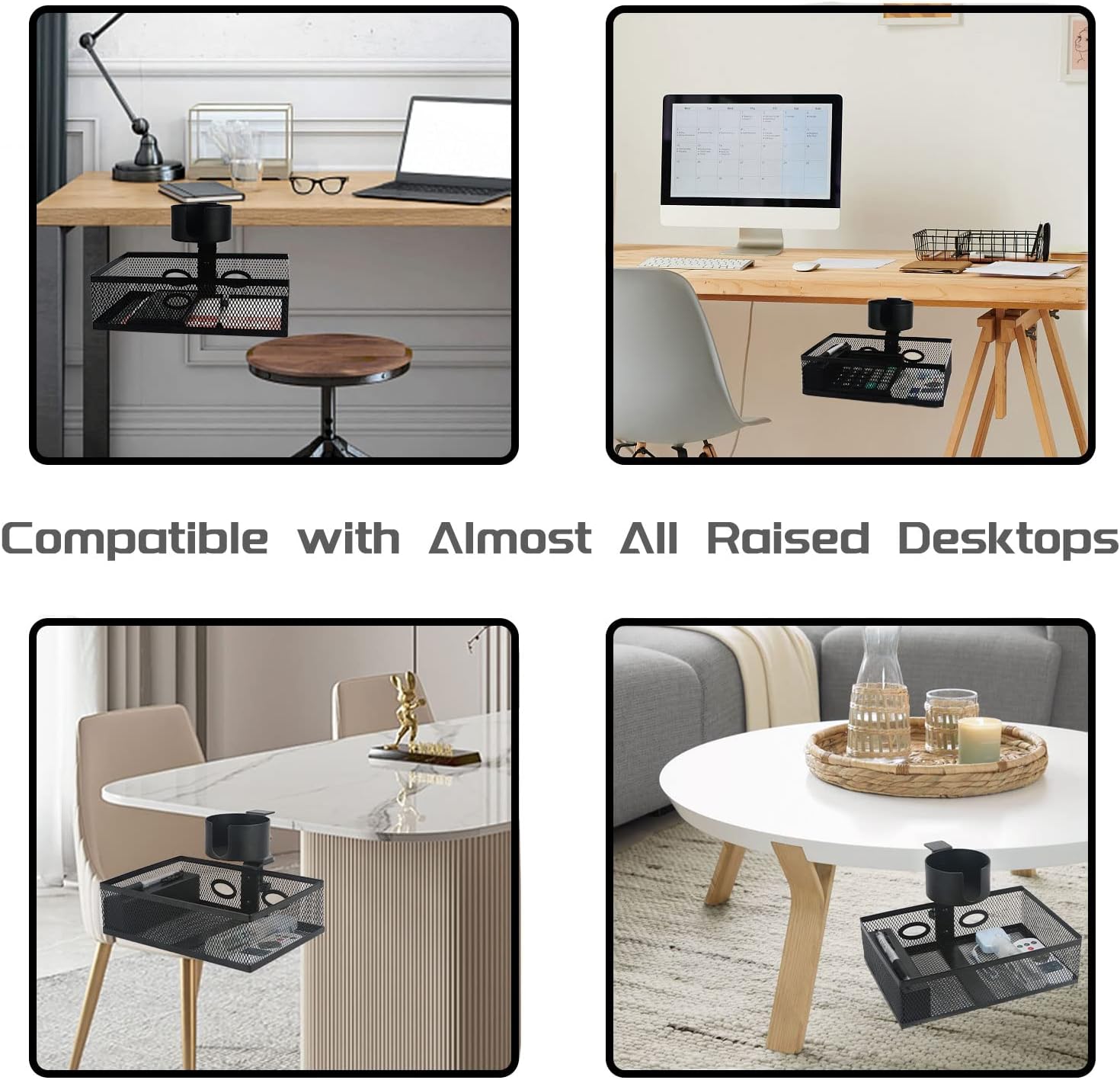 Streamline Your Workspace with Wall Mounted Rotating Under Desk Drawer and Cup Holder