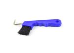 Multiple Colors Horse Hoof Pick With Brush PP Material Horse Cleaning Tool