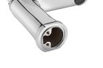 Single Lever Contemporary Brass Bathroom Mixer Tap Monobloc Chrome
