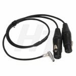 ARRI Alexa Mini Camera 2 Channel Audio Input Cable XLR 3 Pin Female to Right