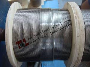 Quality 1.4401 A4 316 7x19 3/16&quot; 4.76mm Stainless Steel Wire Rope for Communication Dead End Clamp wholesale