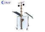 OKAF Mobile Sentry Camera Security Trailer , Solar CCTV Surveillance Trailer