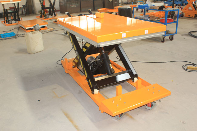 Portable Movable Scissor Lift Table Material Handling Lift Table For Pallets 50"X32"