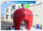 Fashionable Red Custom Inflatable Apple , Large Inflatable Advertising Products