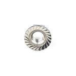 Customizable Din6923 A2 Stainless Steel Hexagon Flange Nut M6 1mm