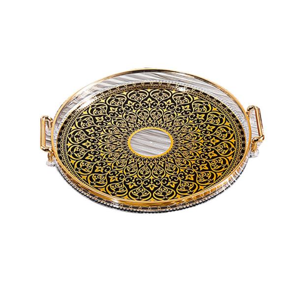 Lightweight Circular Tray for Coffee Tea Plate Dish Storage Disposable Travel