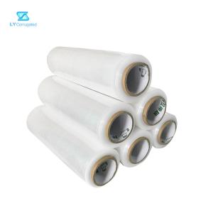 Quality Strong Extensibility 20um PE Plastic Stretch Wrap Film For Carton Packaging Pallet wholesale