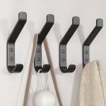 Convenient Wall Hooks for Hanging Clothes Heavy Duty Black Hangers 0.51*0.51*3