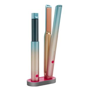 Quality Ceramic 2 In 1 Curling Iron Set 230 Degree 50-60Hz With PTC Heater wholesale