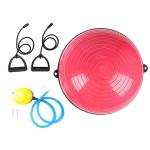 Anti Slip Half Balance Ball Trainer Yoga Exercise Ball with Resistance Bands