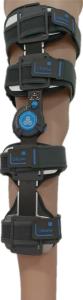 Quality Aluminum Frame Lightweight Orthopedic Knee Brace With Hinge Mesh Coated wholesale