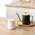 Modern Hand Punch Pot for Coffee Store Stainless Steel Gooseneck and Long Mouth